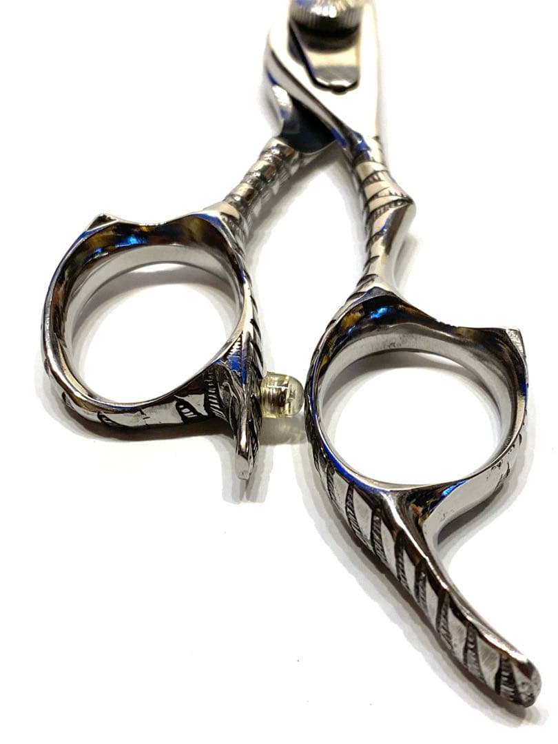 6インチ 板バネ コバルト カットシザー 理容 美容 鋏 ボールベアリング