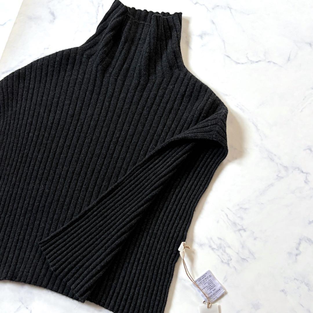 【新品タグ付き】evam eva wool rib snood ウール100%