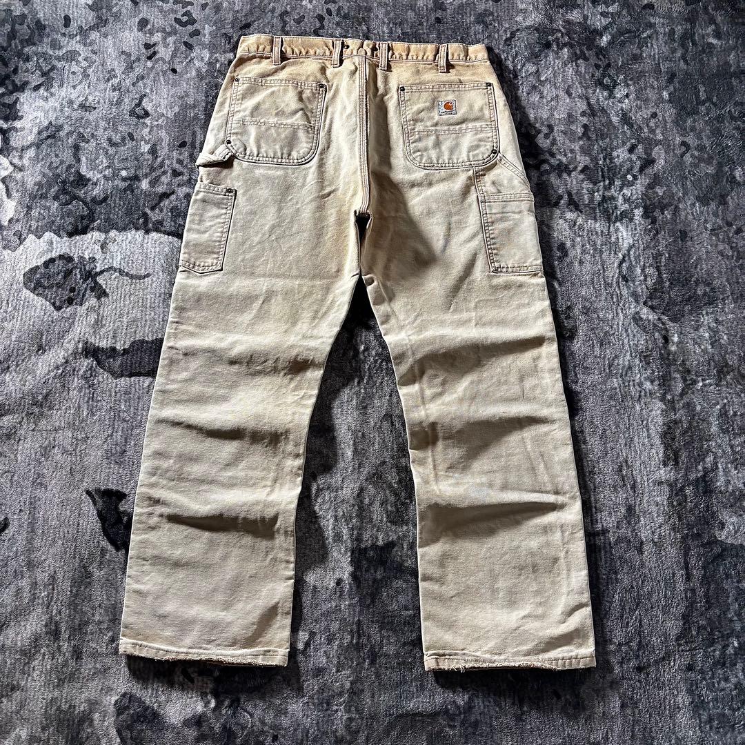 コメ欄セール！ 厚手 ダック地 一点物 ダブルニー 38×32 ビックシルエット