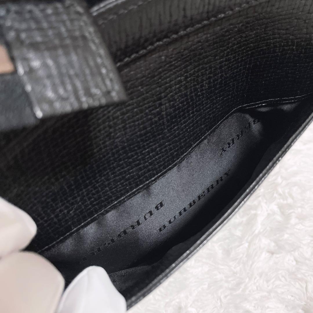 バーバリー☆クロスボディ ショルダーバッグ ブラック メンズ