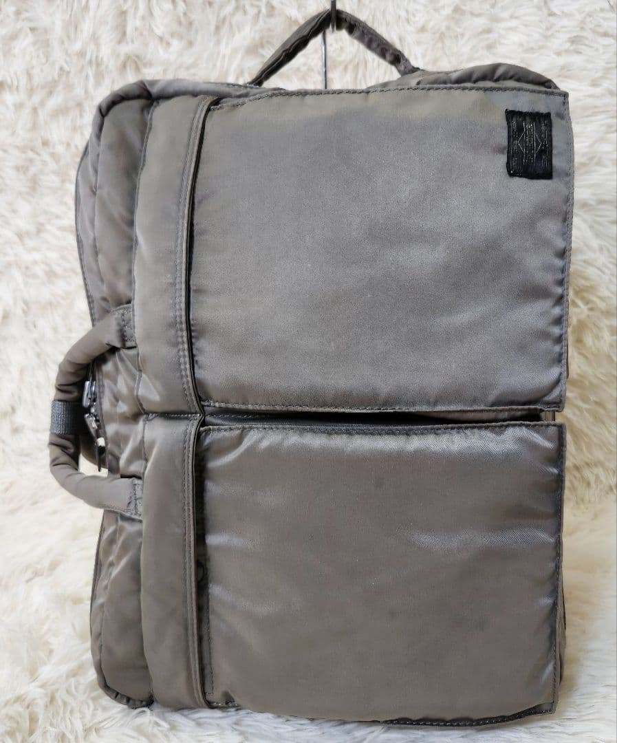 希少 PORTER タンカー 3way ビジネスバッグ シルバーグレー