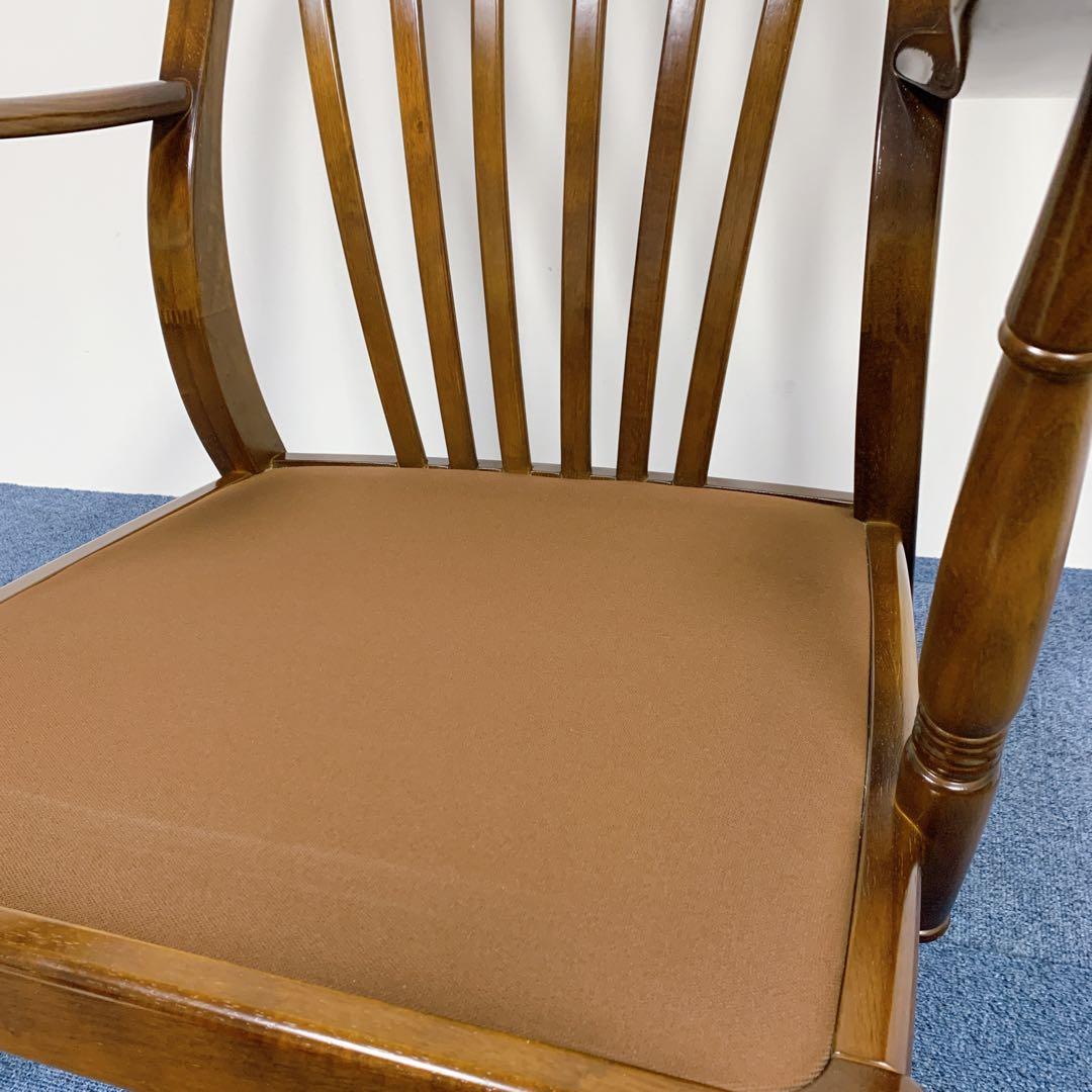 【美品】karimoku カリモク 1人掛けソファー 花柄 レトロ 高級家具