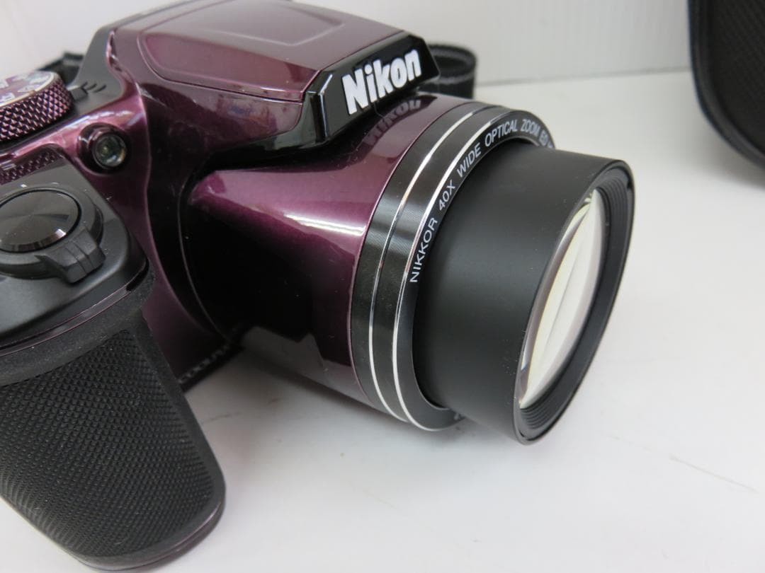 Nikon COOLPIX B500 紫 ストラップ ケース付き デジカメ