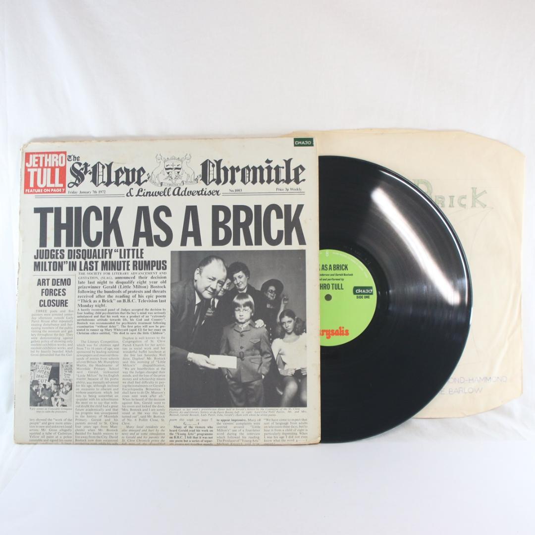 英LP Jethro Tull Thick As A Brick UK盤ステレオ