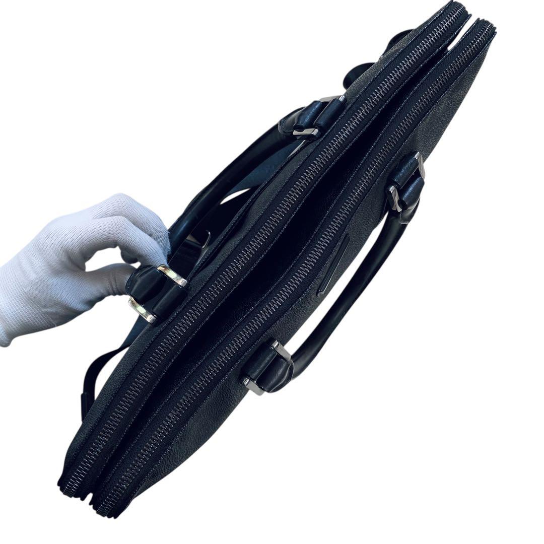 マイケルコース【美品】ペブルドレザー 2way ブリーフケース ショルダーバッグ