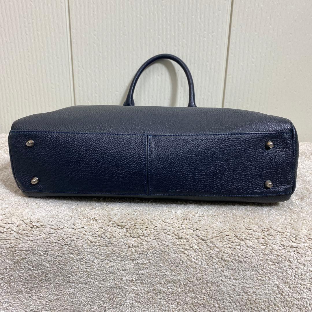 美品 MURA 本革 2WAY ブリーフケース ビジネスバッグ 大容量 シボ革