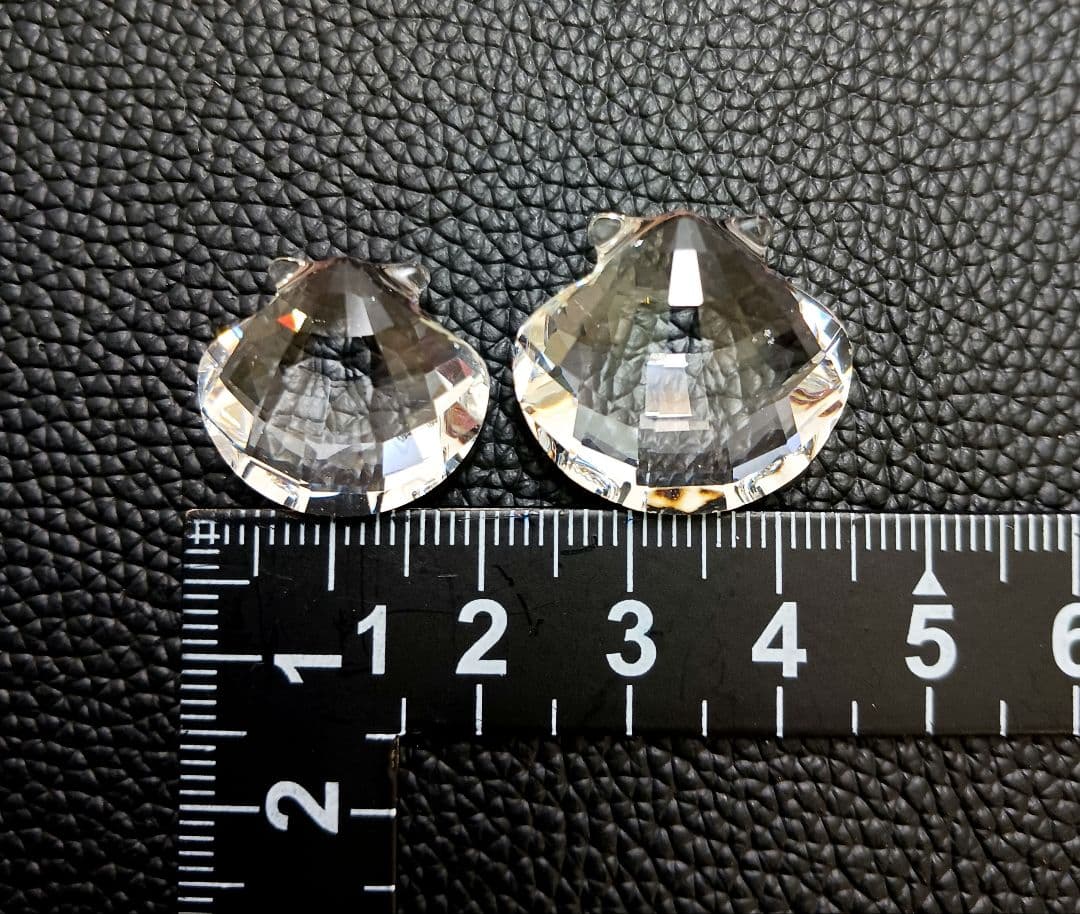 Y2435-4 スワロフスキー クリスタル シェル 大小 16個セット