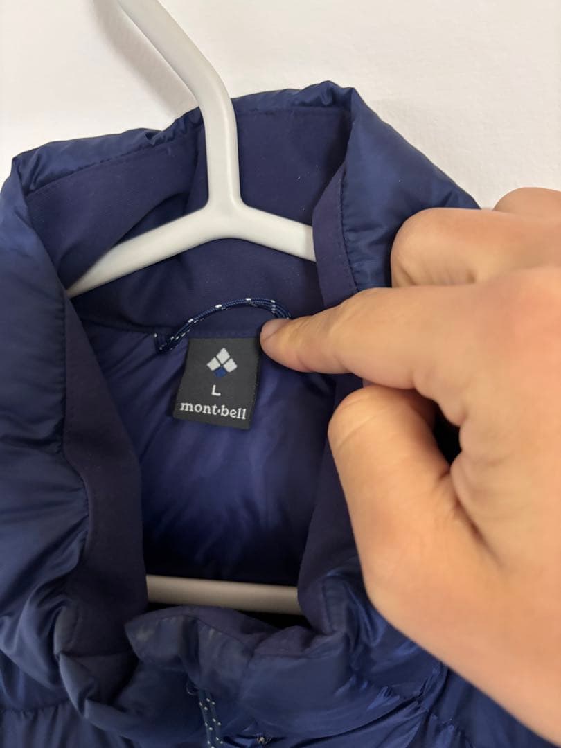 mont-bell ネイビー ダウンベスト L