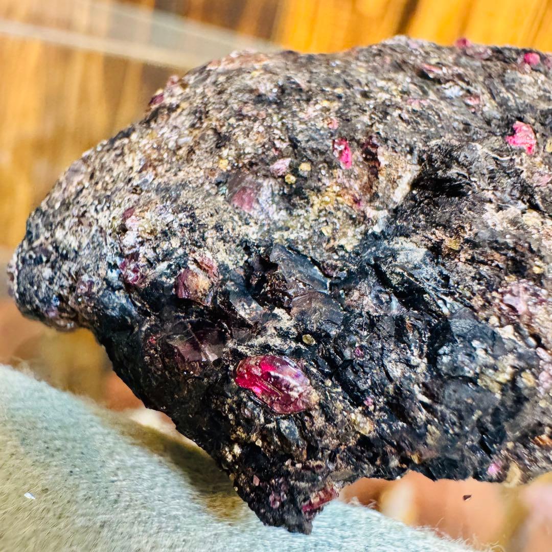 国産鉱物 パイロクスマンガン 愛知 ハイグレード クラスター