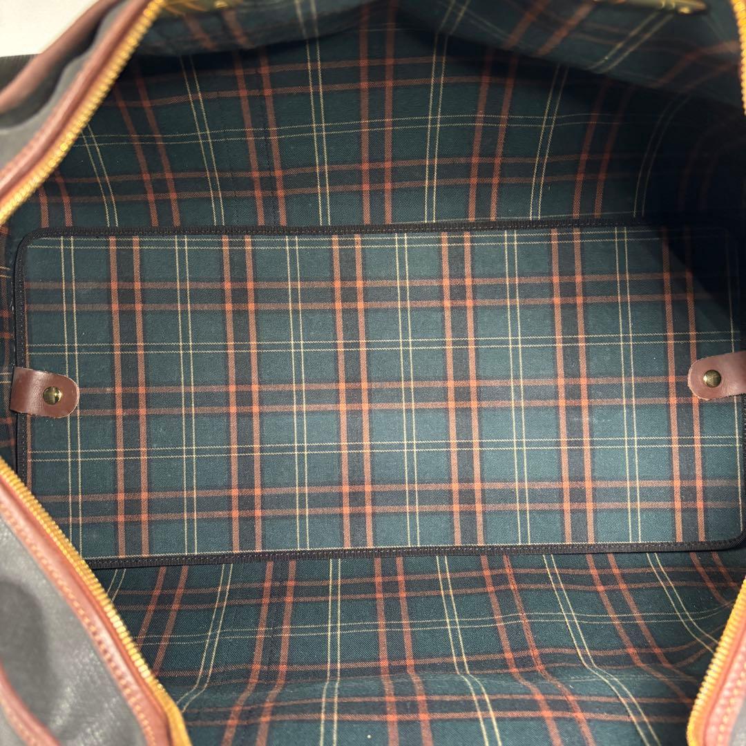 ダンヒル dunhill ボストンバッグ 旅行カバン 南京錠 大容量 ブラウン