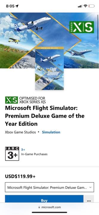 Xbox SeriesS(フライトシミュレーターソフト&操縦桿付き)