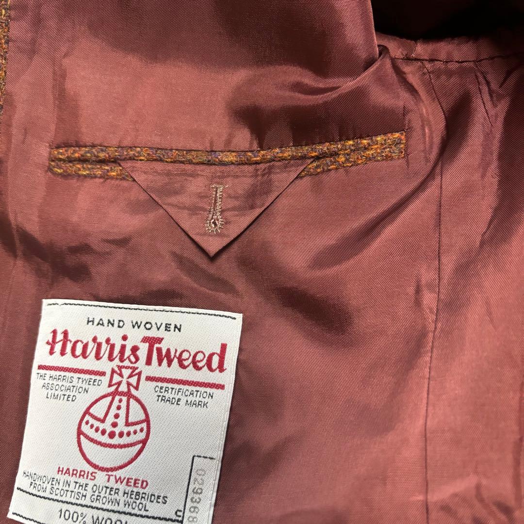 美品 Harris Tweed ドイツ 老舗 テーラードジャケット 75周年記念