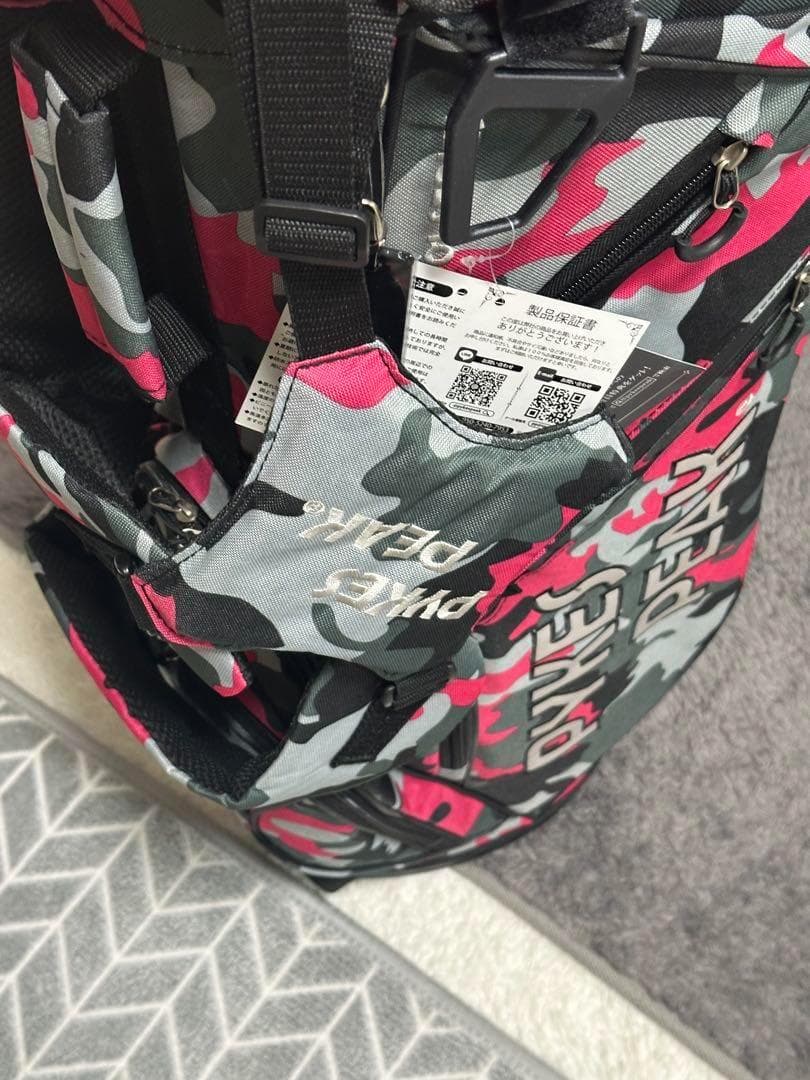 新品 Pykes Peak 迷彩柄 スタンド式ゴルフバッグ　キャディバッグ