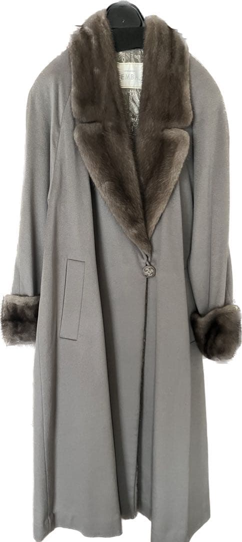 EMBA ミンクカラー　カシミヤロングコート