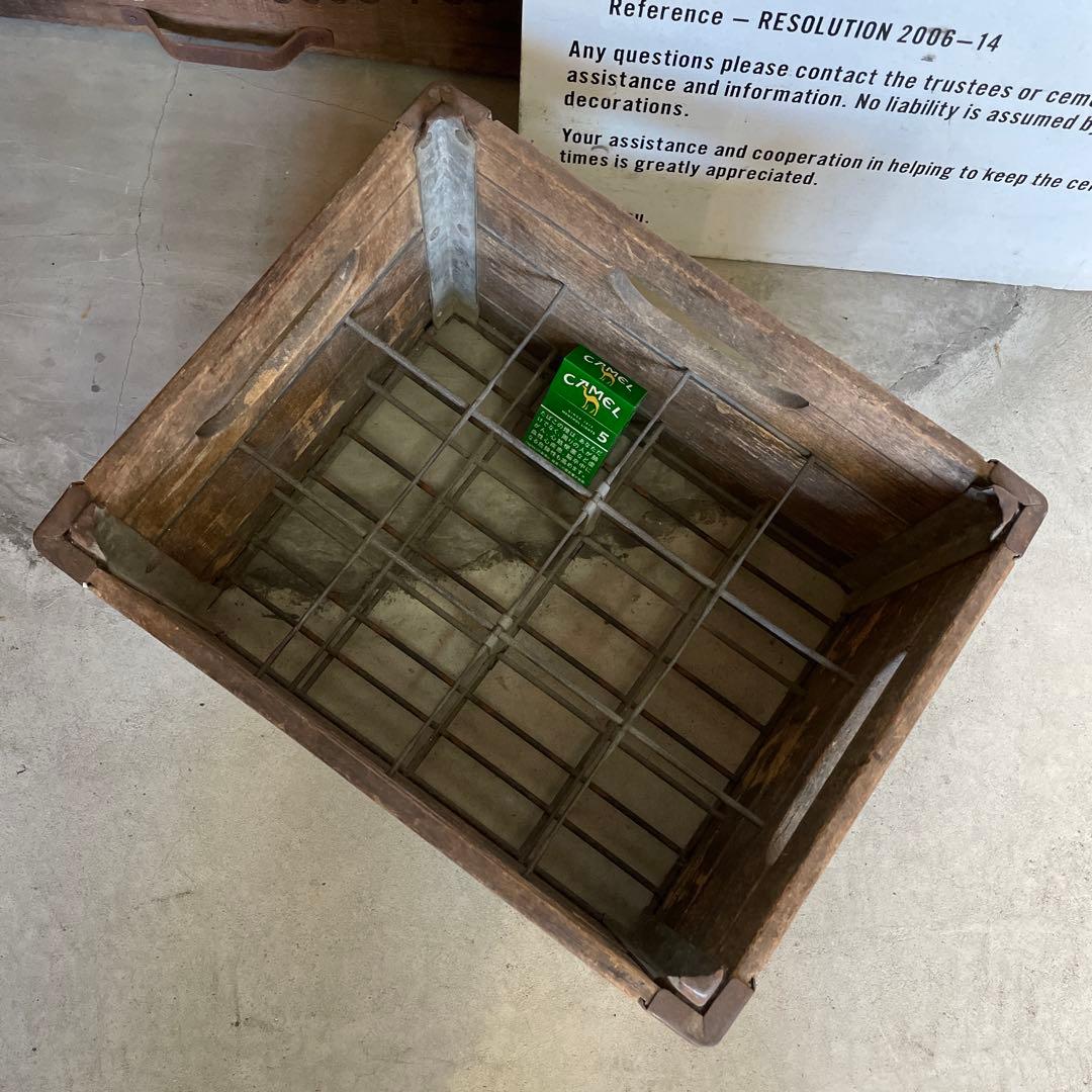ヴィンテージ アイアンウッドボックス 木箱 ミルククレート wooden box