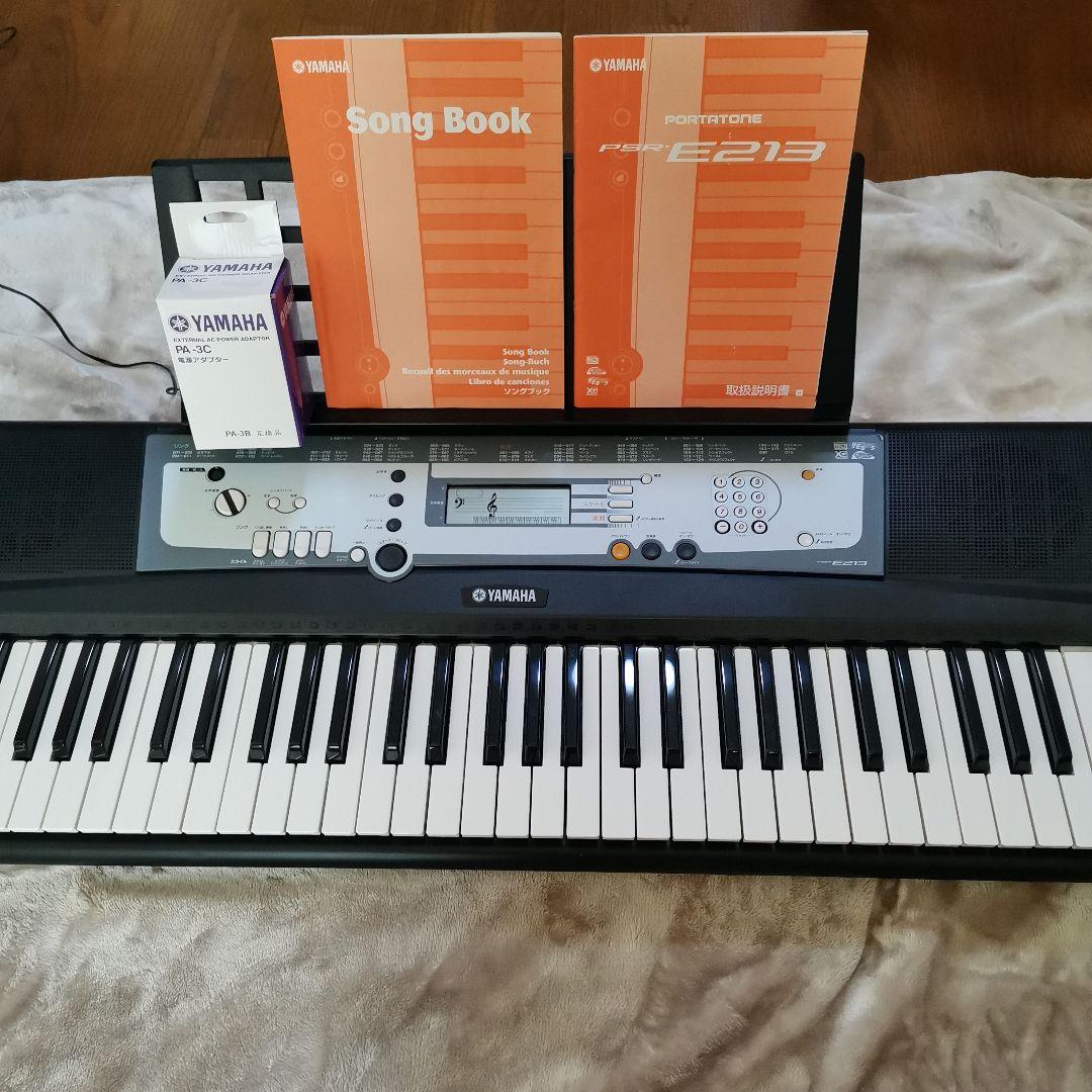 Yamaha PSR-E213 電子ピアノ電子キーボード箱入り　説明書・楽譜付き