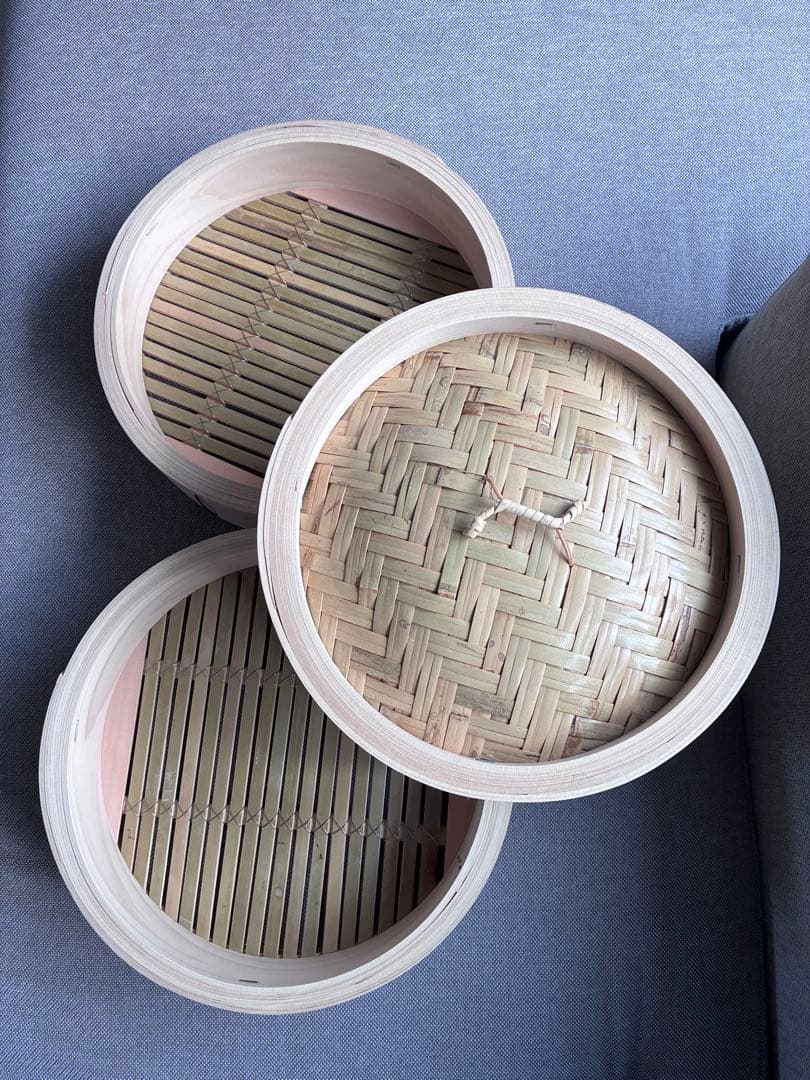 希少な国産檜中華蒸籠　せいろ　印なし 日本製30cm 2段＋蓋　ひのき　桧