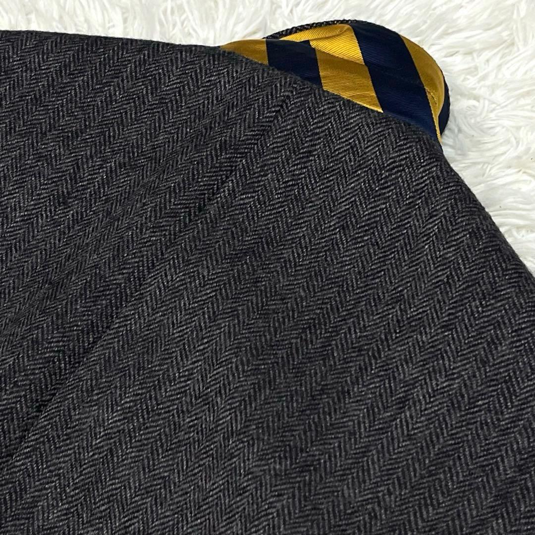 ラルフローレン ヘリンボーンツイードテーラードジャケット グレー Lサイズ