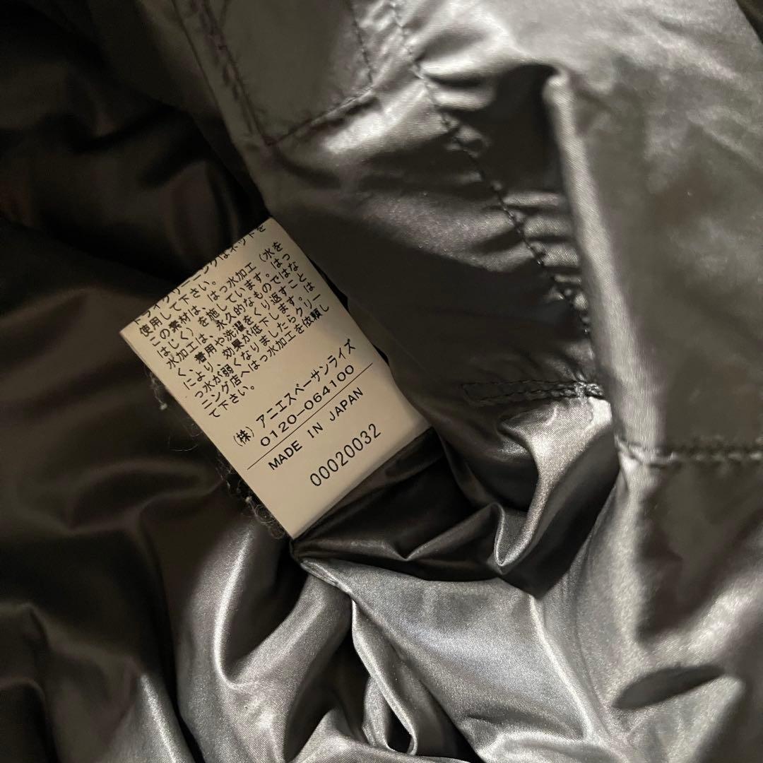 90s agnes b. ダウンジャケット 変形ジップ 鬼フェード ダウンベスト