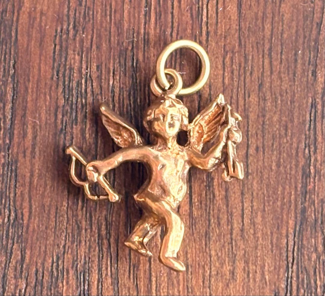 英国ヴィンテージ✳︎キューピッドペンダントトップ