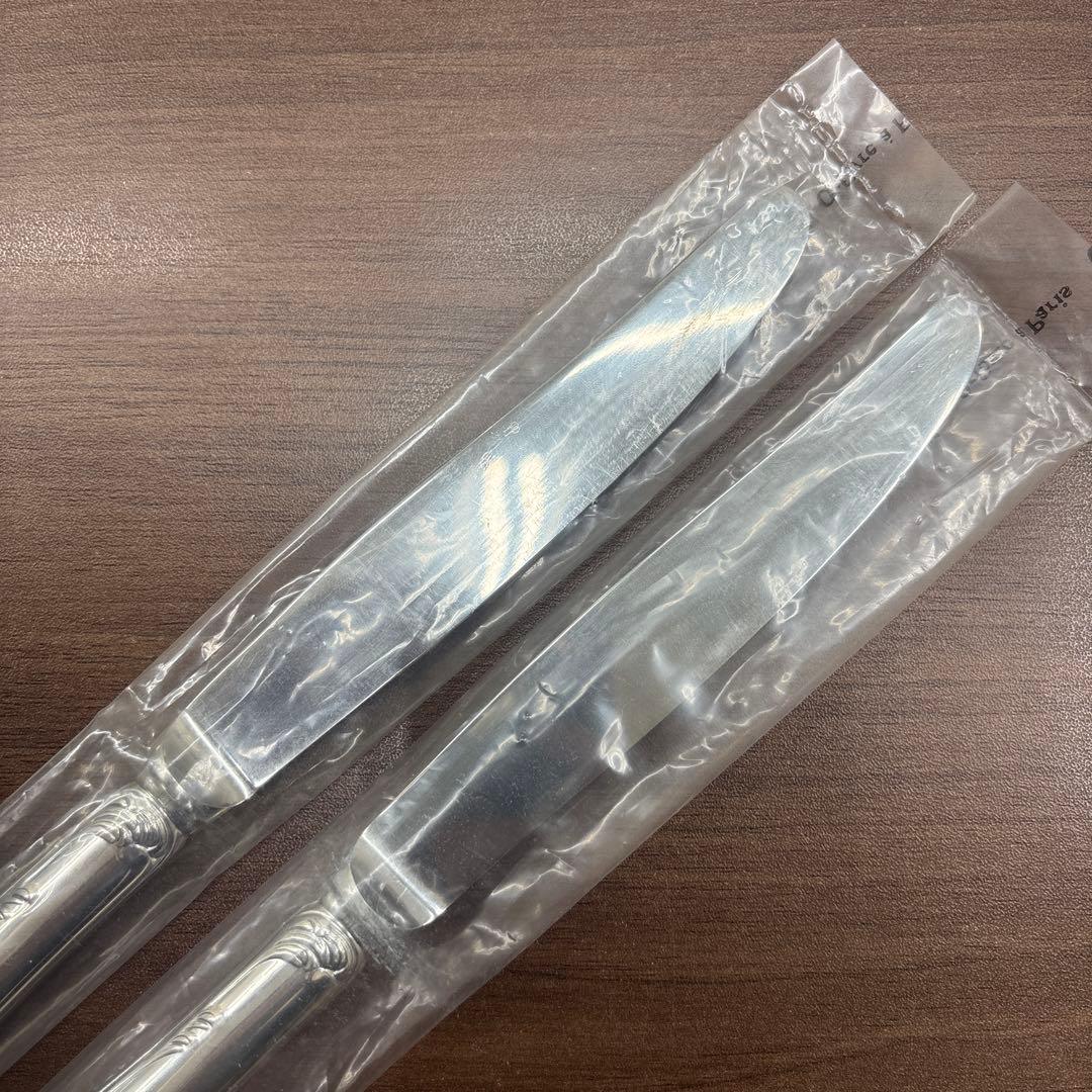 未使用品 クリストフル マルリー ディナーナイフ 2本セット シルバー