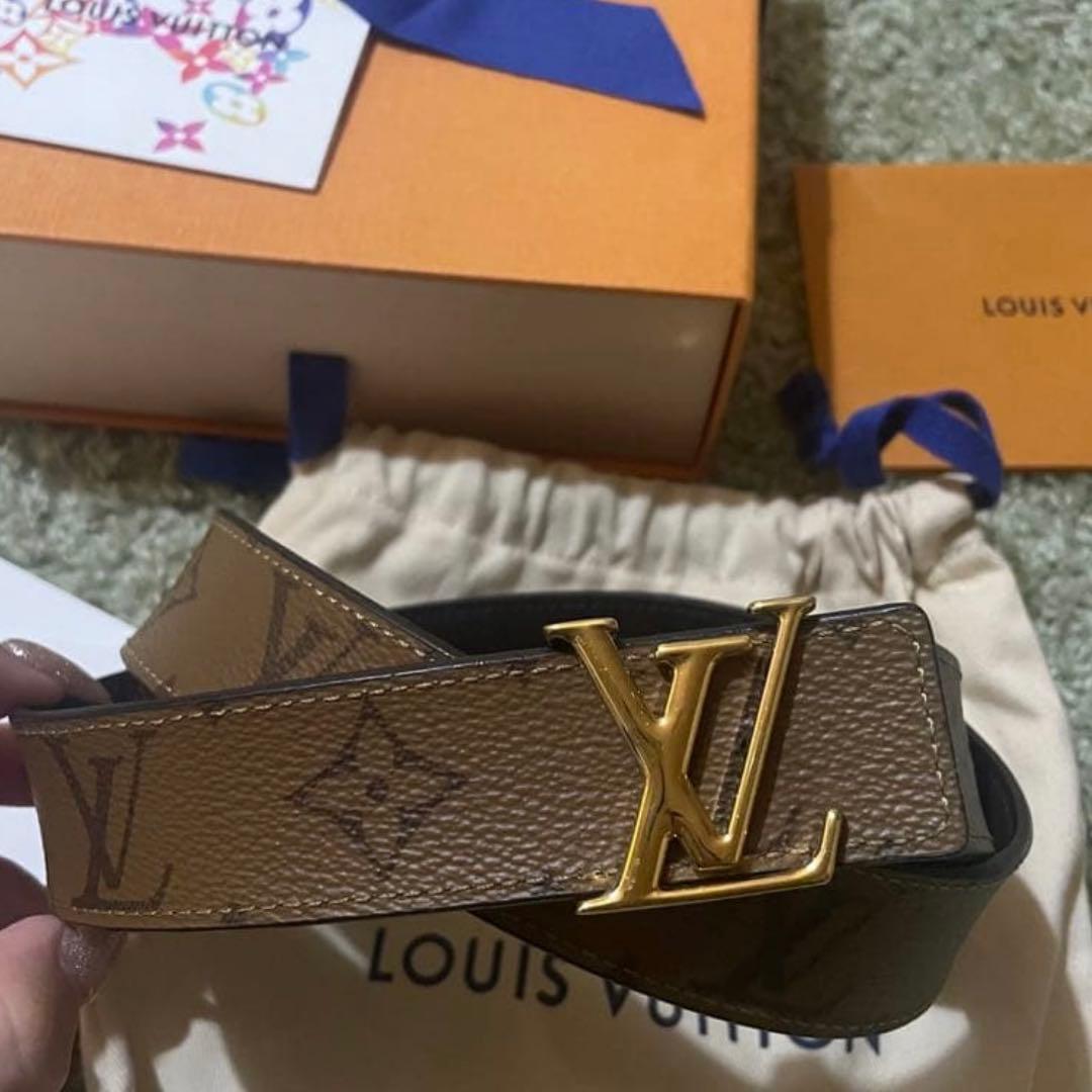 ルイヴィトン ベルト サンチュール・LV アイコニック 30 リバーシブル
