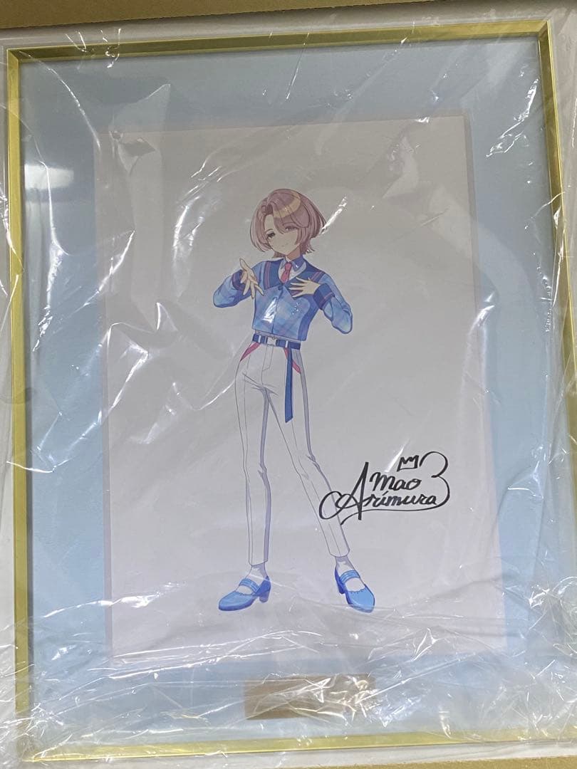 学園アイドルマスター　有村麻央　FAMくじ　A賞　複製原画　サイン入り