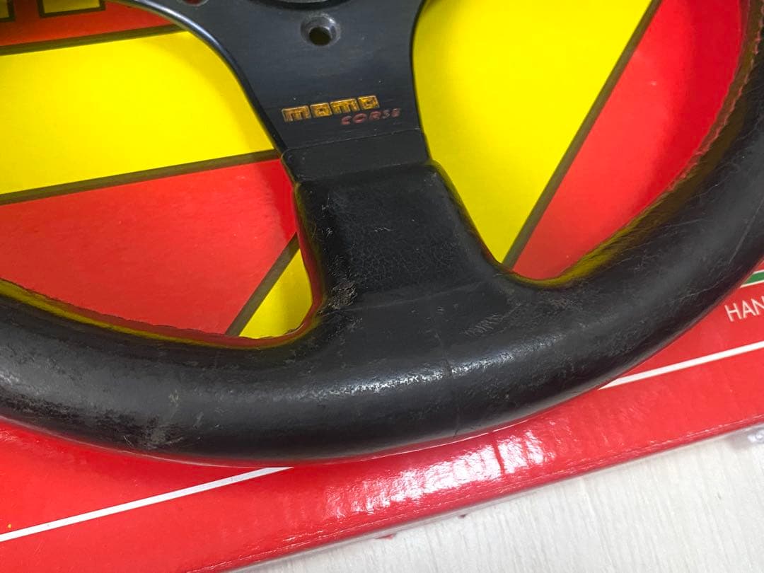 MOMO CORSE 320mm レザーステアリング　即決大歓迎
