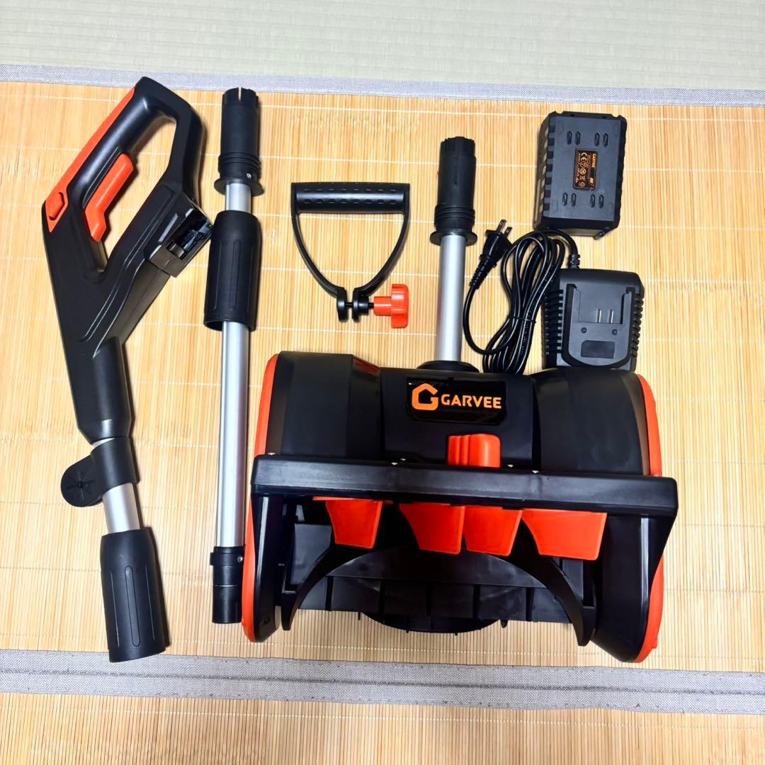 雪機 充電式 電動除雪機 家庭用 小型 コードレス 除雪幅30cm PSE認証