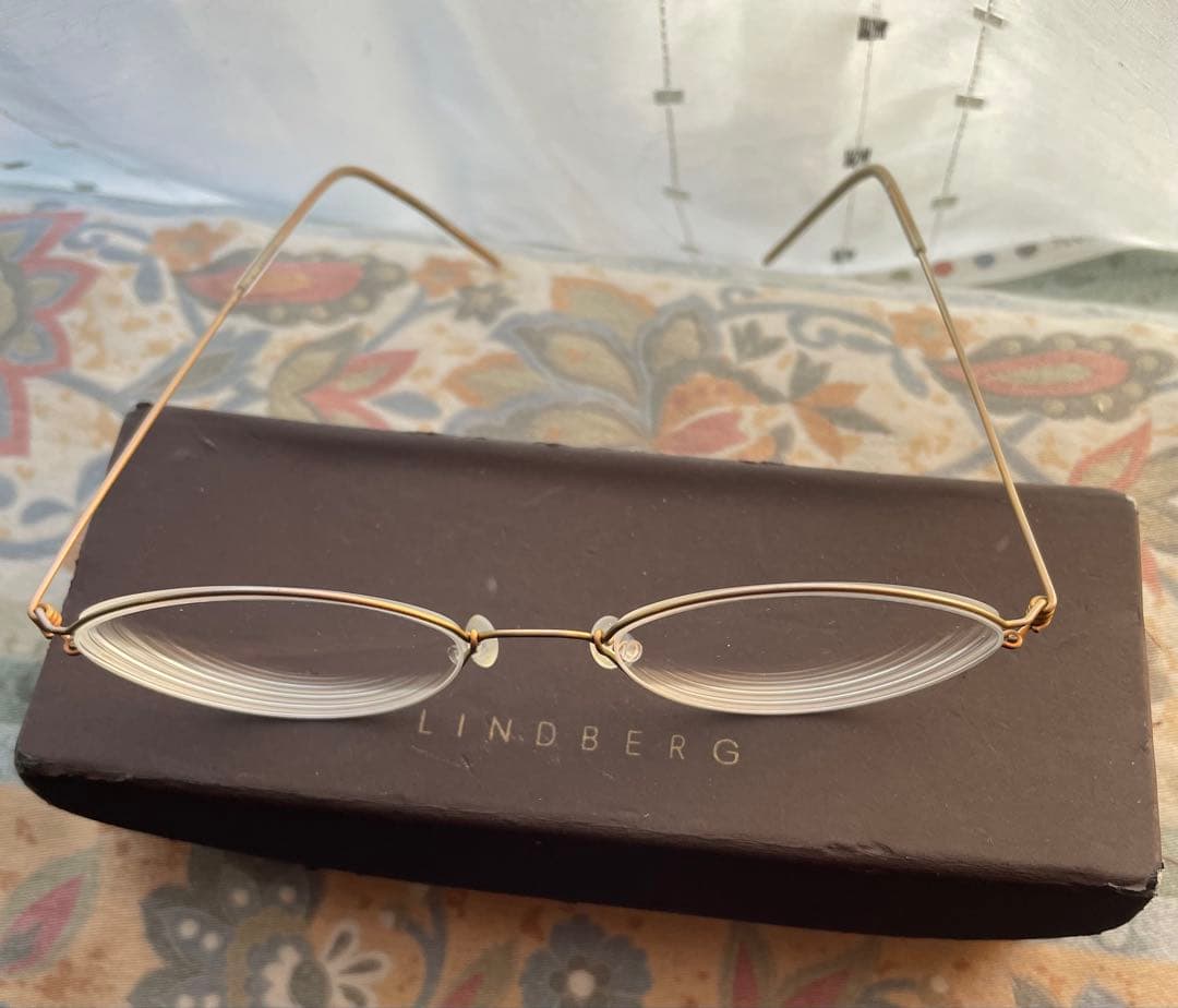 LINDBERG リンドバーク　度入りメガネ　ブルーライトカット 眼鏡 軽量