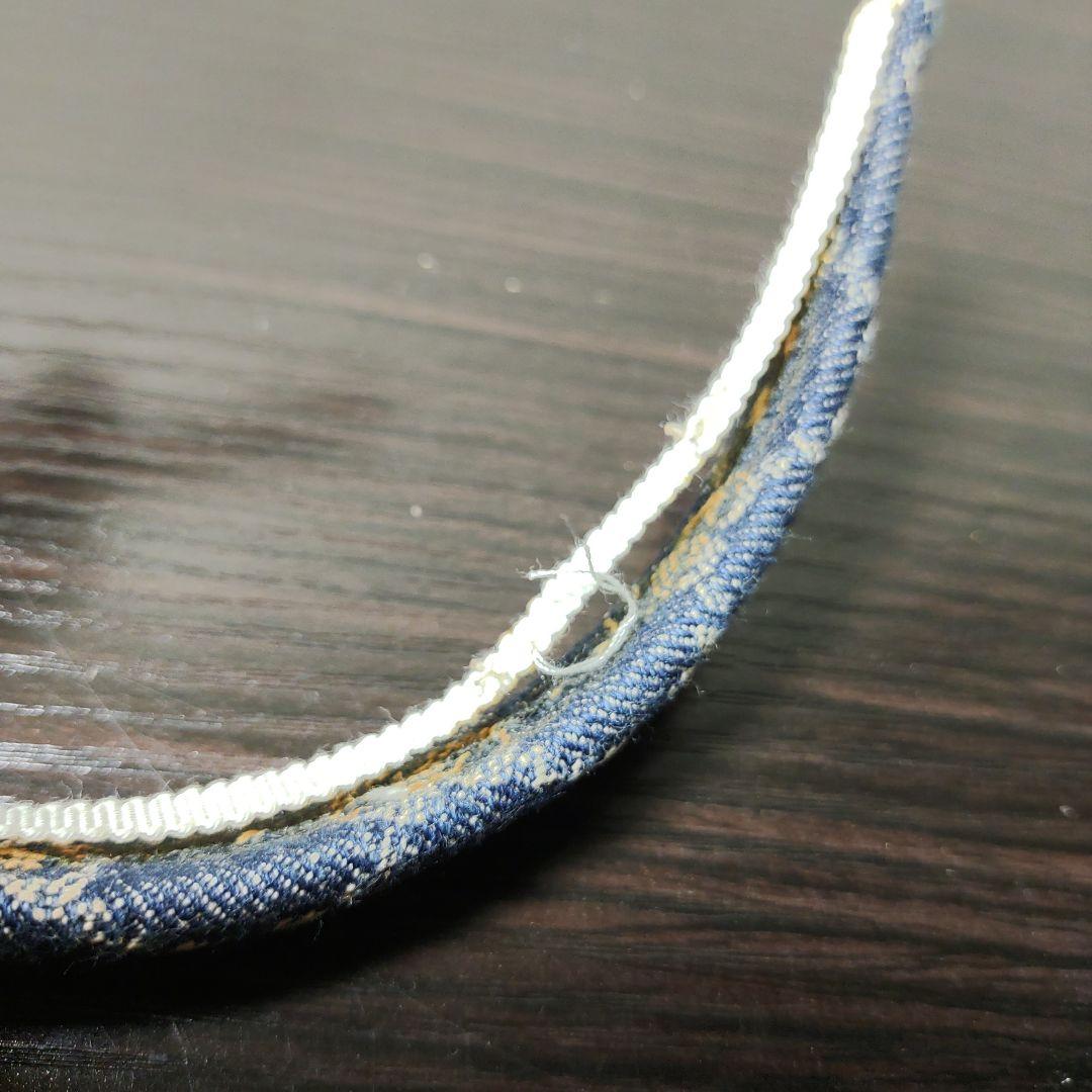 GUCCI　カチューシャ　GG柄　デニム地