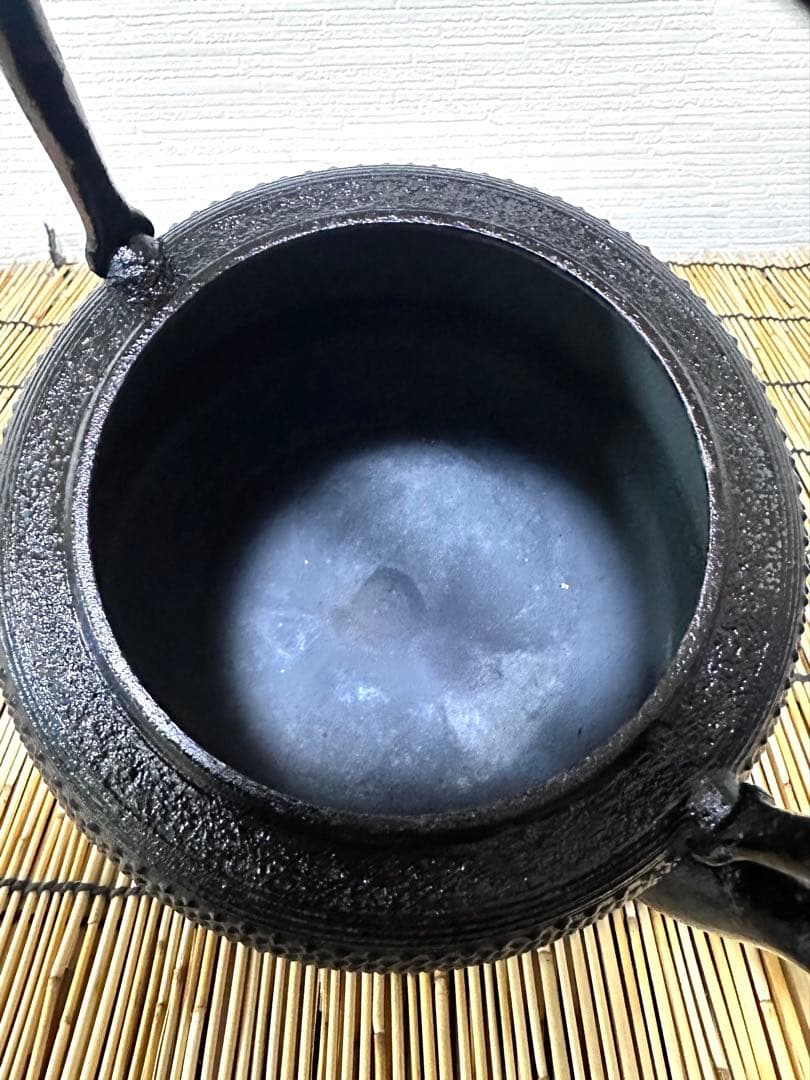 未使用品、供箱等付属品付　南部蓬榮堂造　１５型九重アラレ　B4様　売約済み