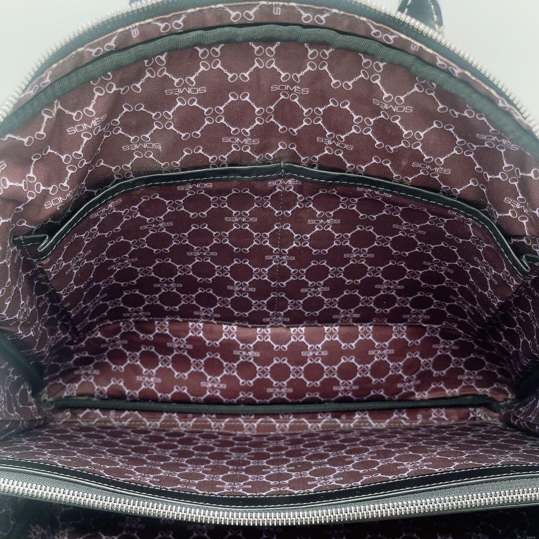 【ソメスサドル】ビジネスバッグ レザー ブラック A4サイズ収納可