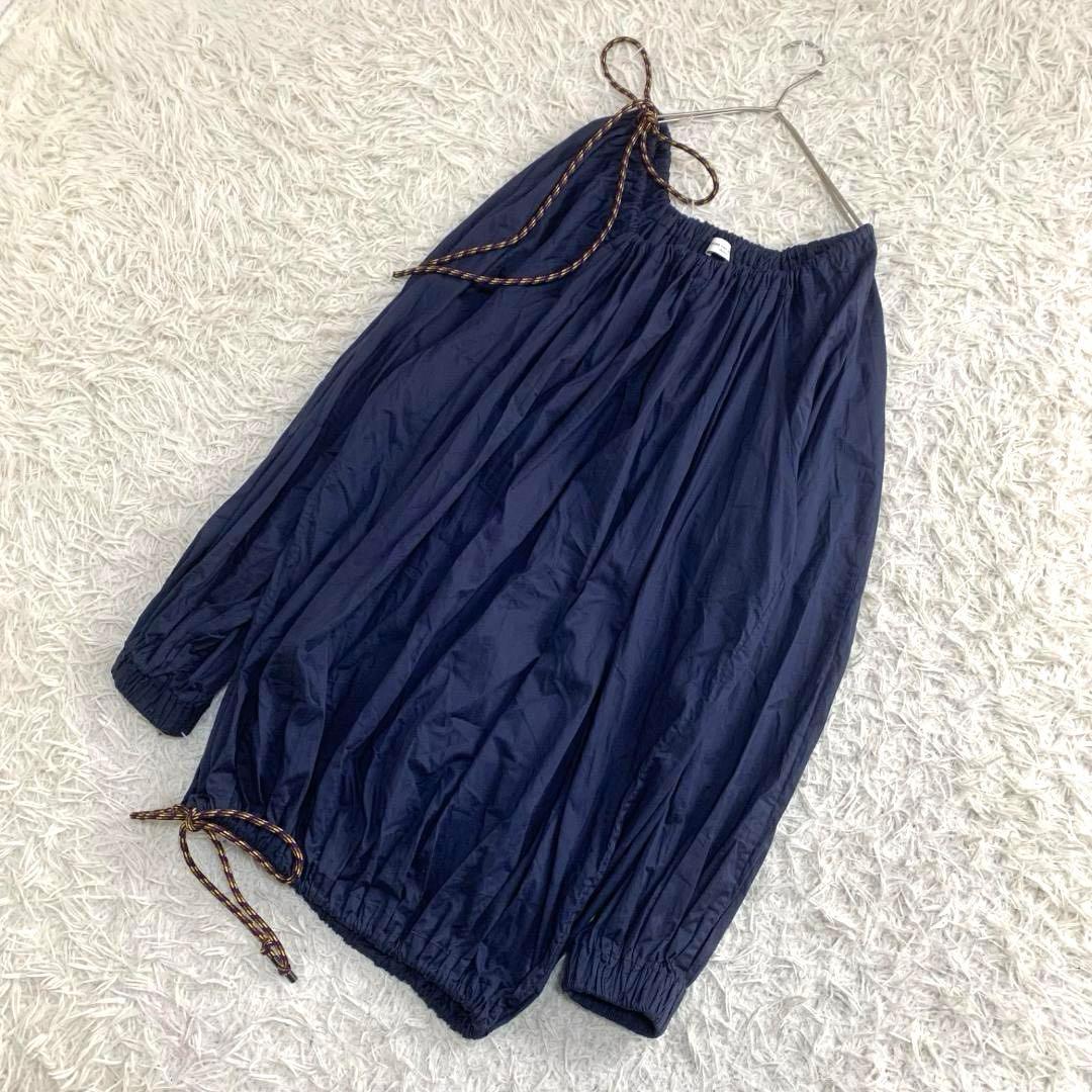 15212✨ドリスヴァンノッテン ギャザー ドローコード ブラウス カットソー