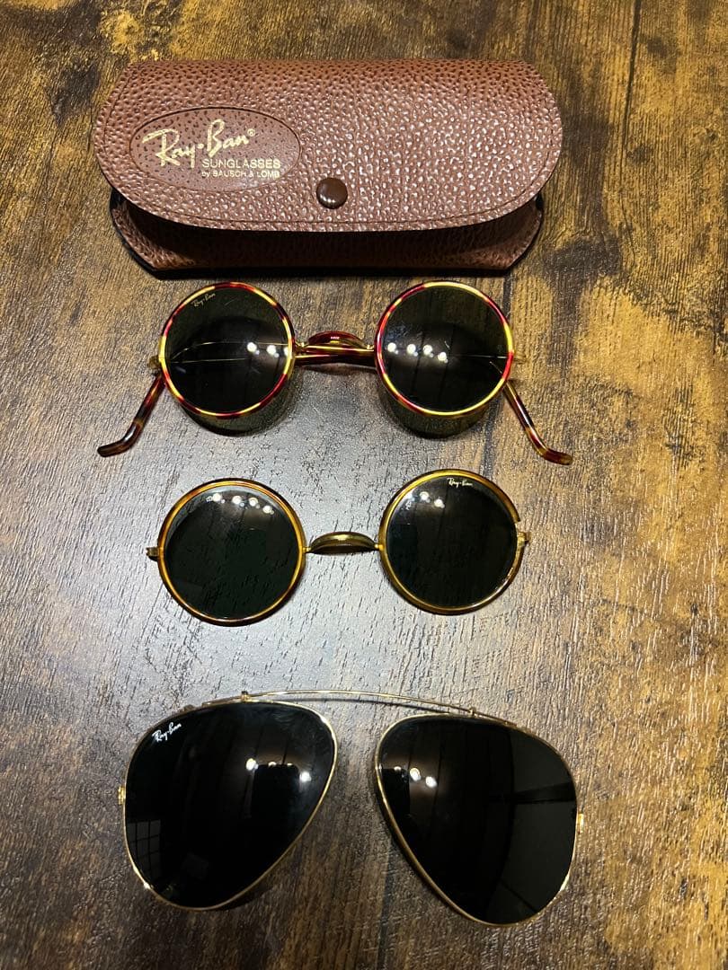 週末値下げ激レアVINTAGEレイバンボシュロム製シャイアンラウンド付属品あり