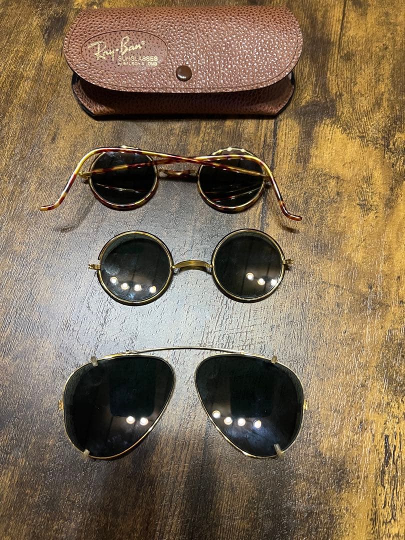 週末値下げ激レアVINTAGEレイバンボシュロム製シャイアンラウンド付属品あり