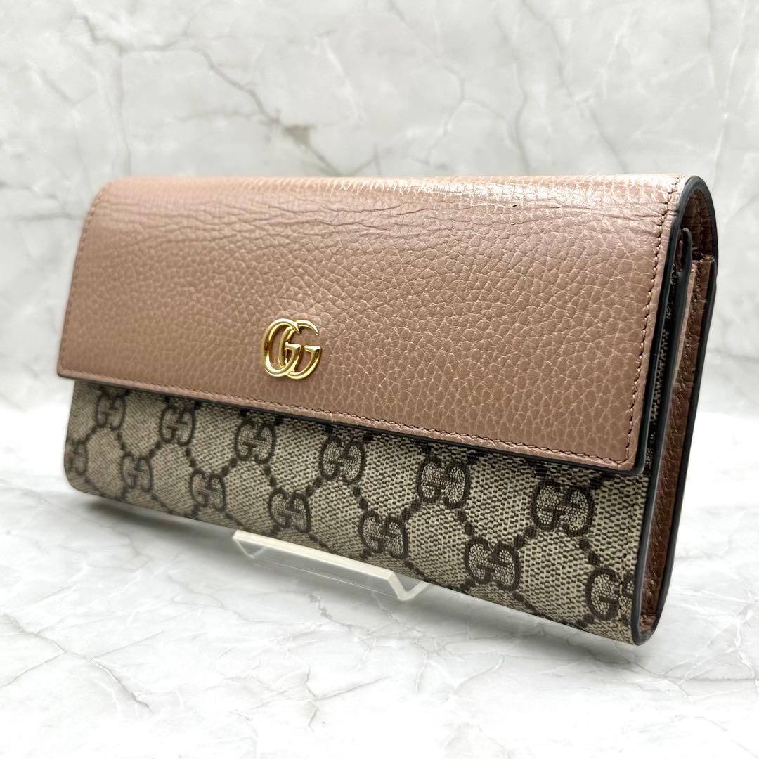 グッチ コンチネンタルウォレット GGマーモント 二つ折り 長財布 456116