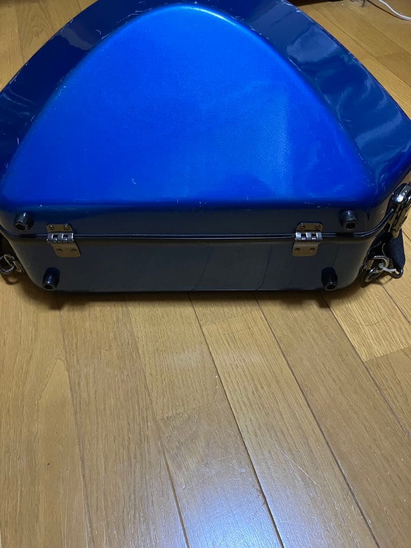 C.C.シャイニー ケース フレンチホルン ケース　ハードシェル ブルー