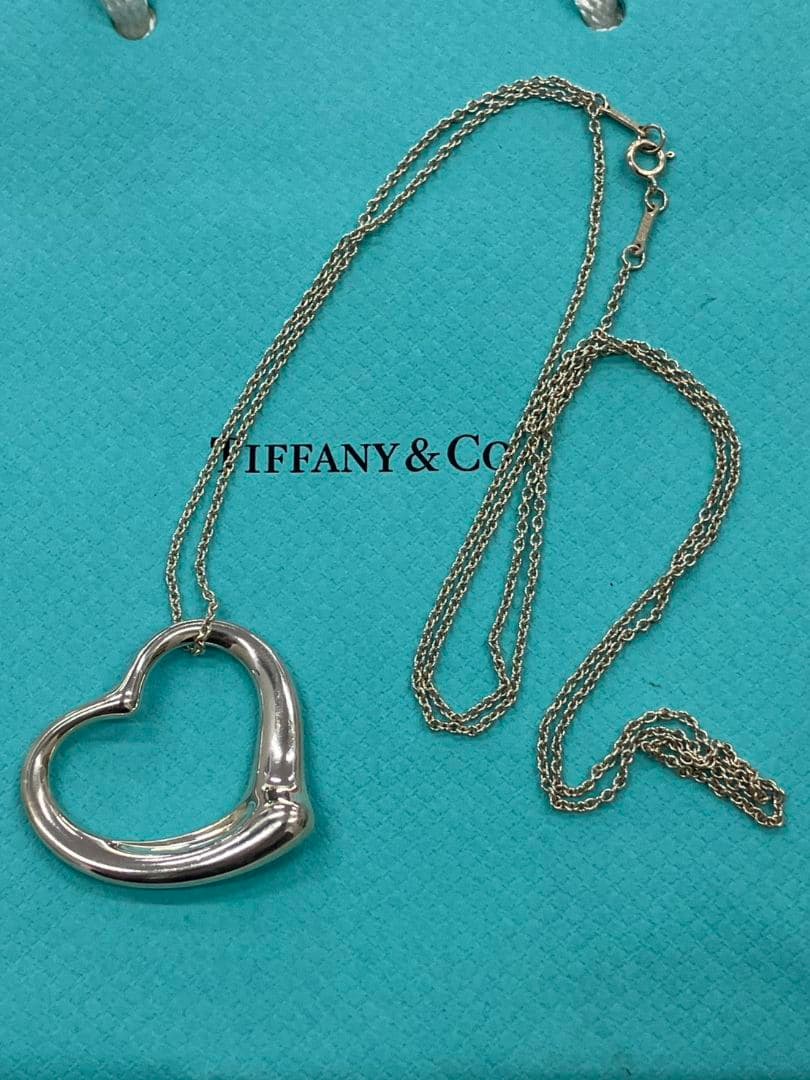 【ティファニー　オープンハートネックレス　XLサイズ】