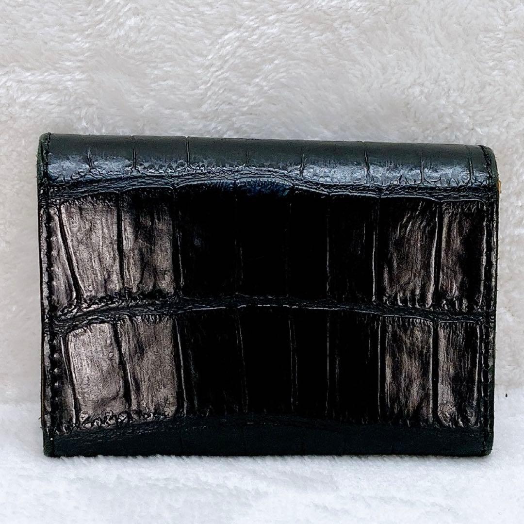 ✨美品✨Felisi フェリージ 名刺入れ クロコ型押し カードケース レザー