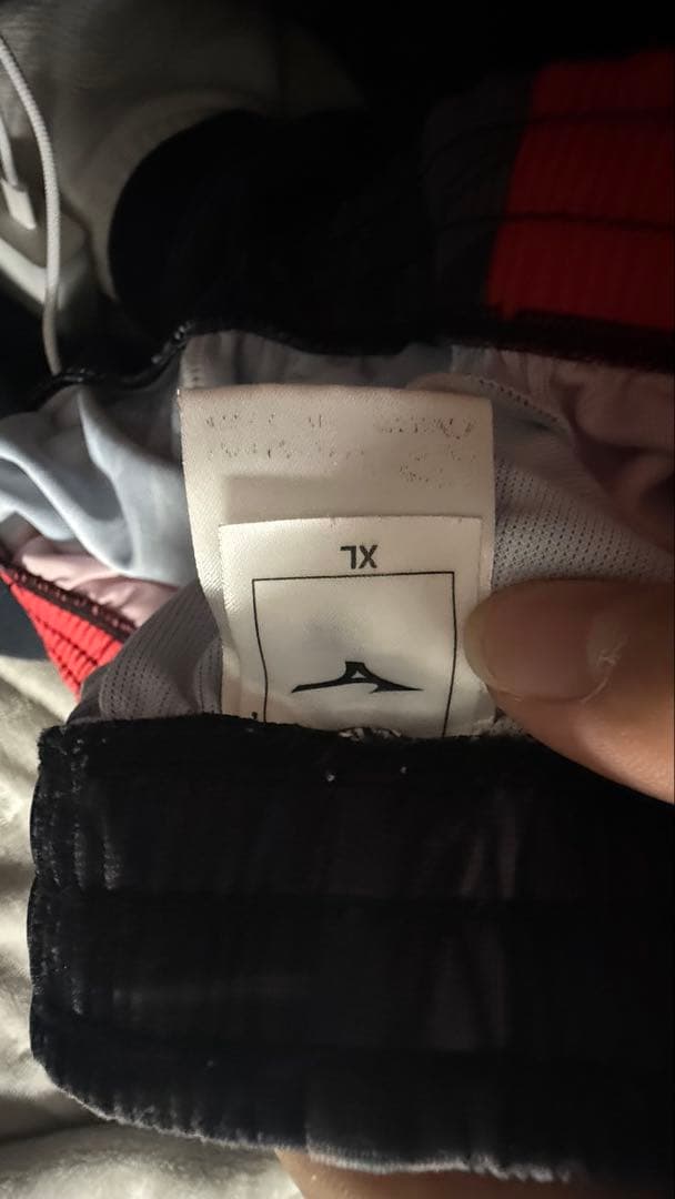 日本大学バレーボールパンツ XL グレー/レッド