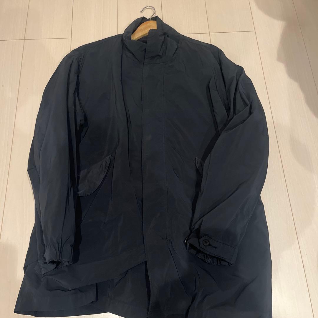 【ATON】AIR VENTILE ショートモッズコート グレー　04