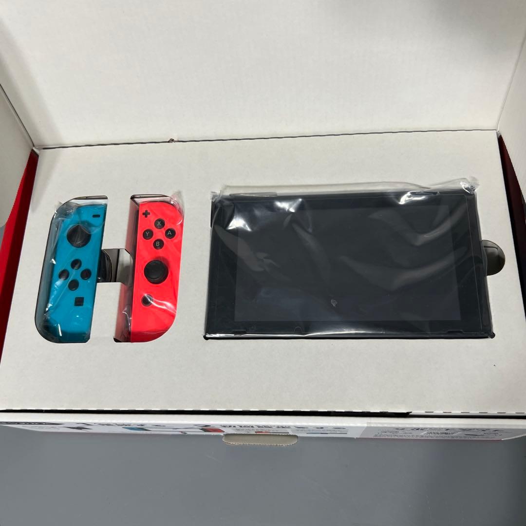 動作確認済み　Nintendo Switch 初期　ブラック　ネオンブルーレッド