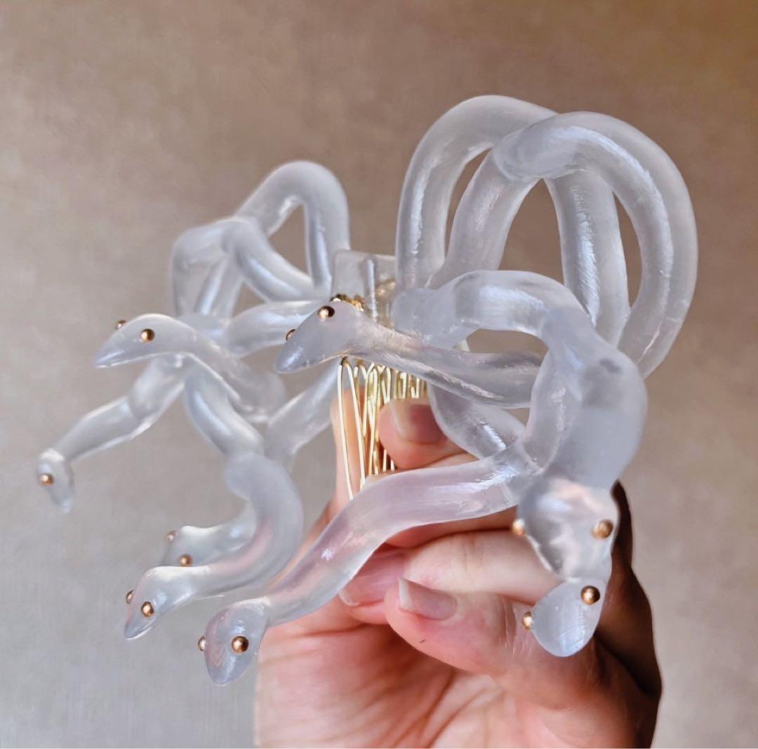 ririco:ramu リリコラム　メドューサモチーフの 蛇コーム