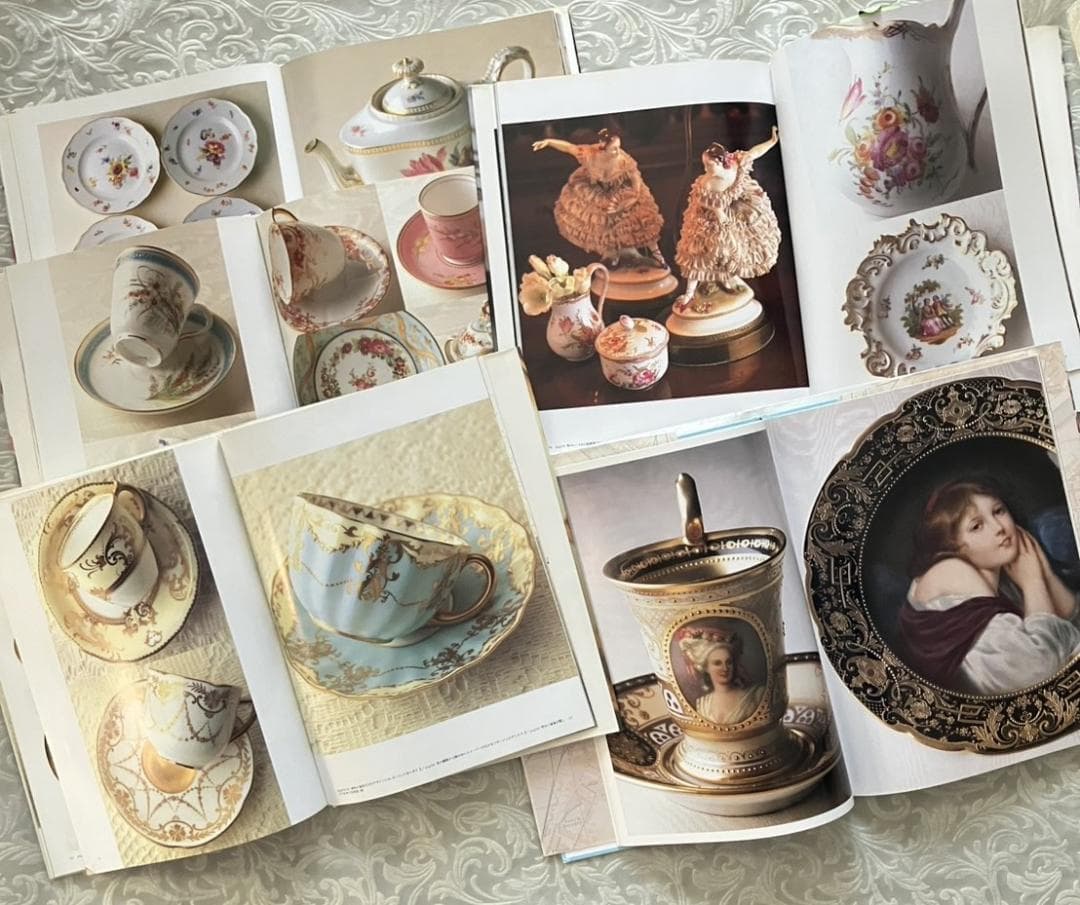 ポーセリンアート 絵付け 大型本 5冊セット