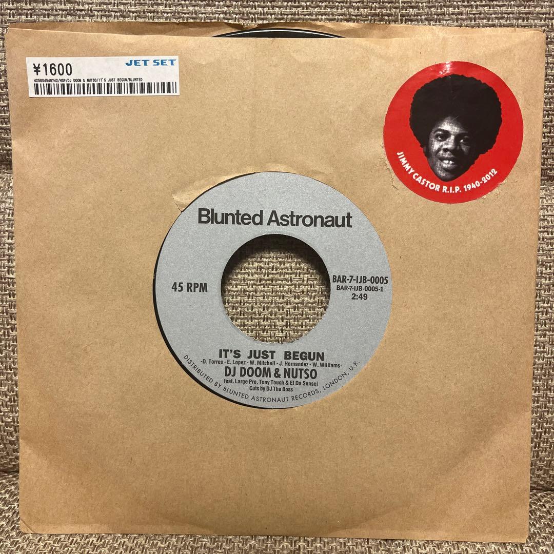 DJ DOOM & NUTSO IT'S JUST BEGUN 750枚限定