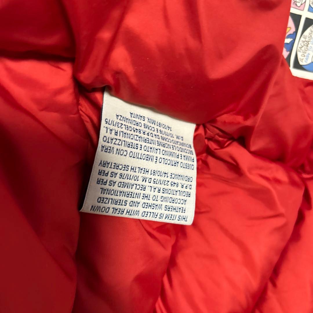 モンクレールレッド ダウンベスト