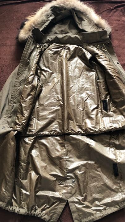 ★美品junhashimoto定価10万　ラクーンファー モッズコート　M-51