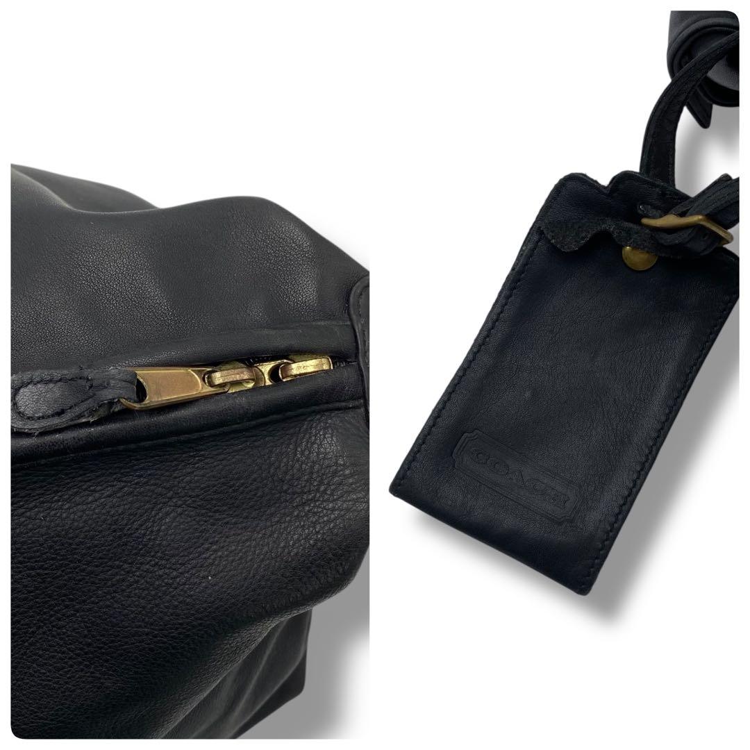 良品 OLD COACH レザー 2WAY ボストンバッグ 0502 ビンテージ