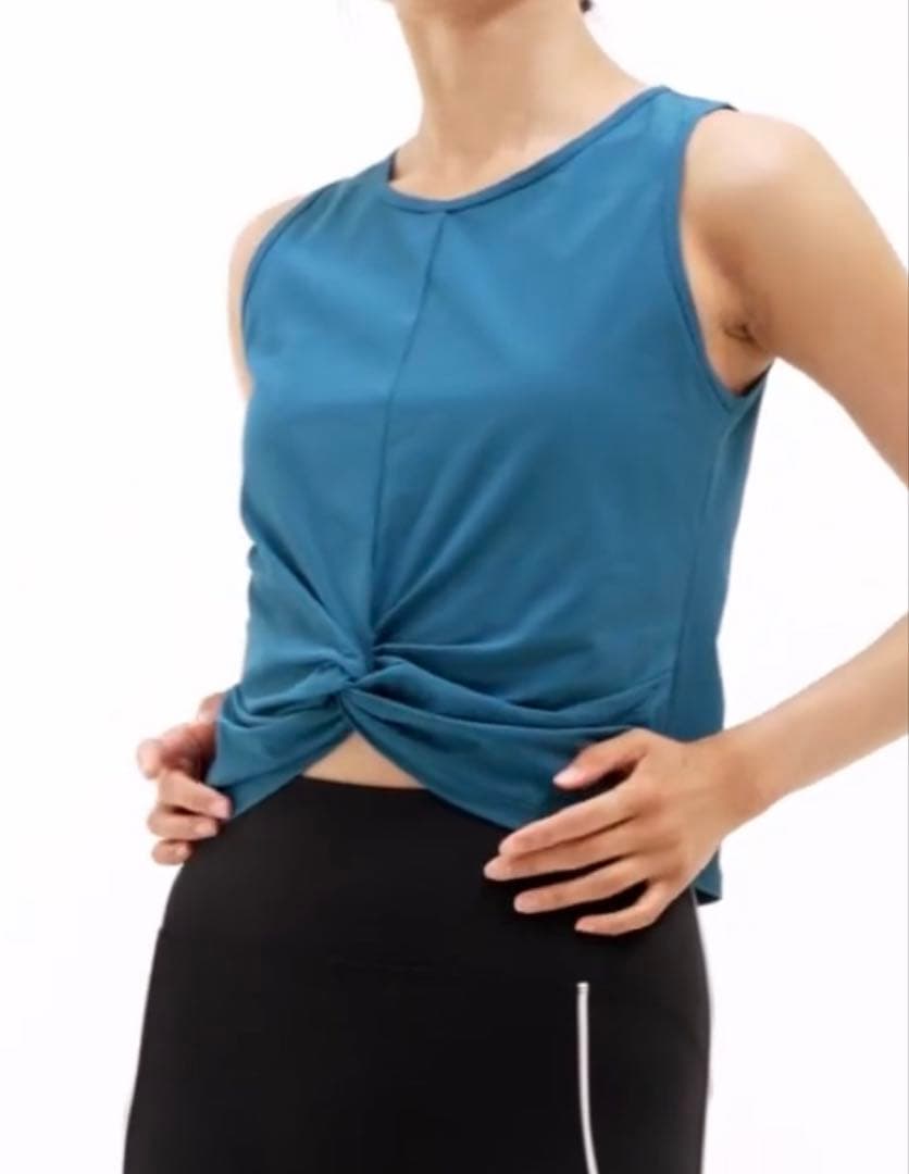 【SUKALA】ブラトップ付きペーパーライクタンクトップ サイズM